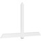Ekena Millwork Eugene Architectural Grade PVC Gable Bracket, 96"W x 56"H x 2"D x 6"F, 14/12 Pitch GBP096X56X0206EUG00 - alternate 1